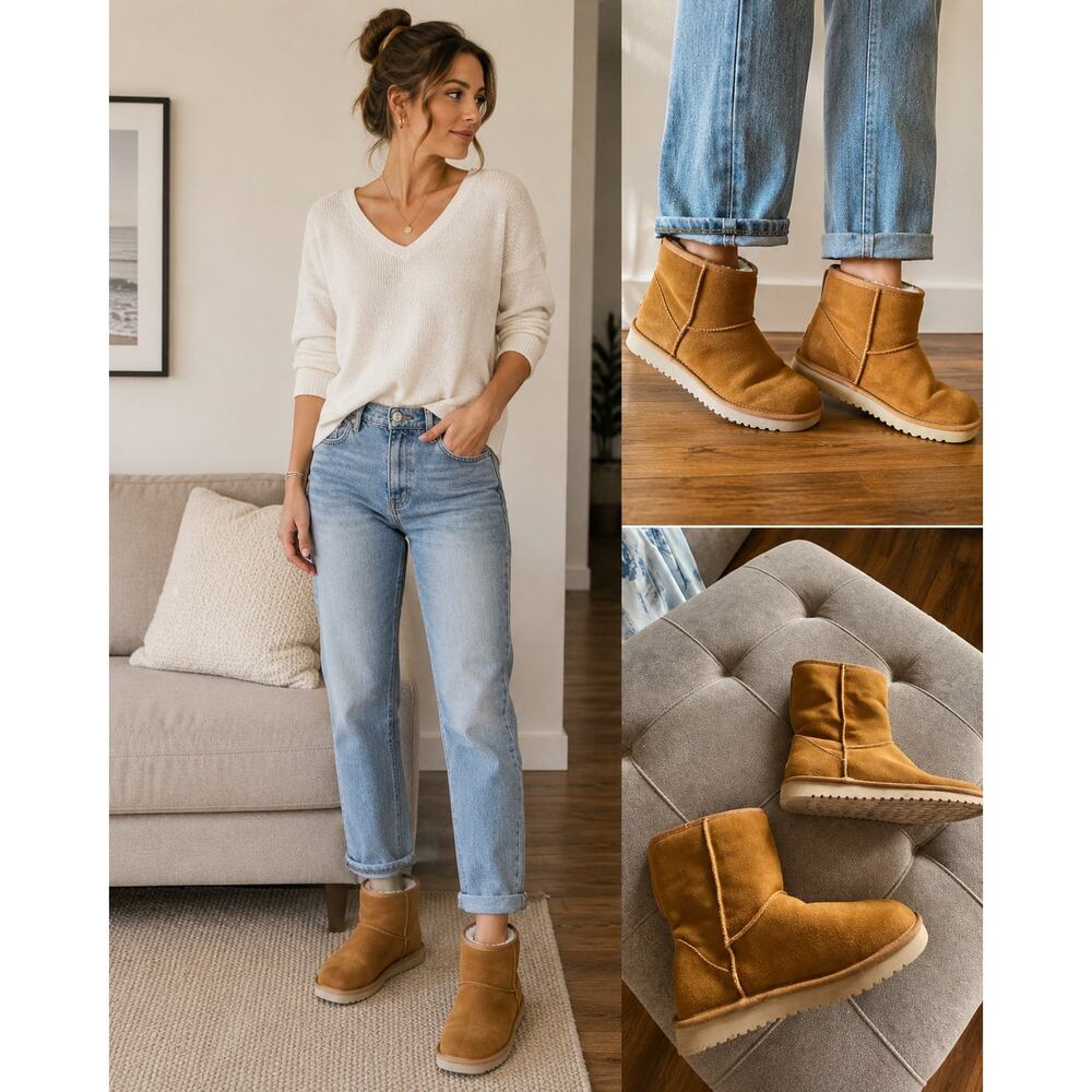 Koolaburra by UGG Classic Mini Suede Winter Boots Women’s Size 9